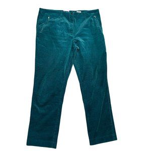 Vanilia Germany Green Corduroy Straight Leg Pants 48N  U.S 16